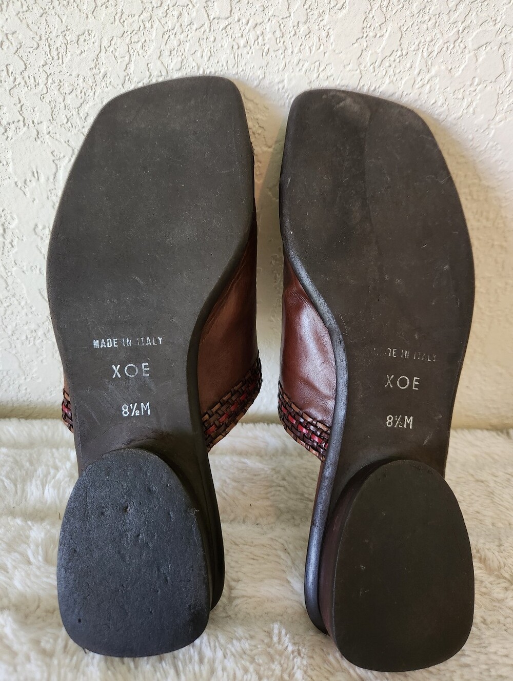 Brighton Brown Leather Slide Sandals Size 8.5 - Picture 8 of 13